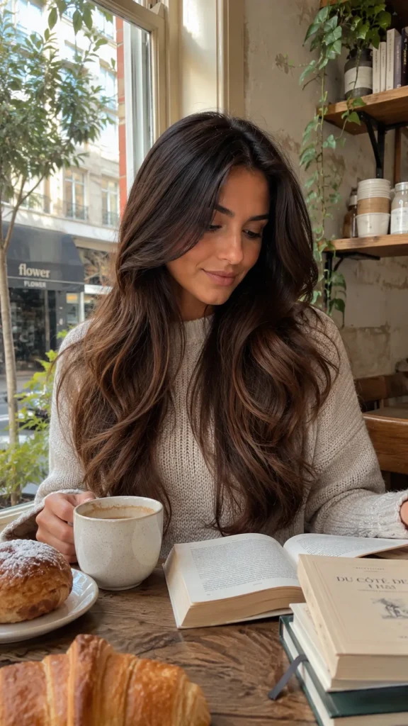 ich Chocolate Brown Hair With Dimension
