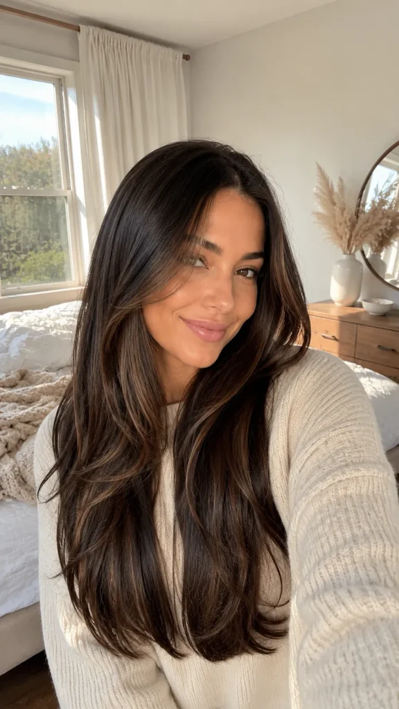 ich Chocolate Brown Hair With Dimension