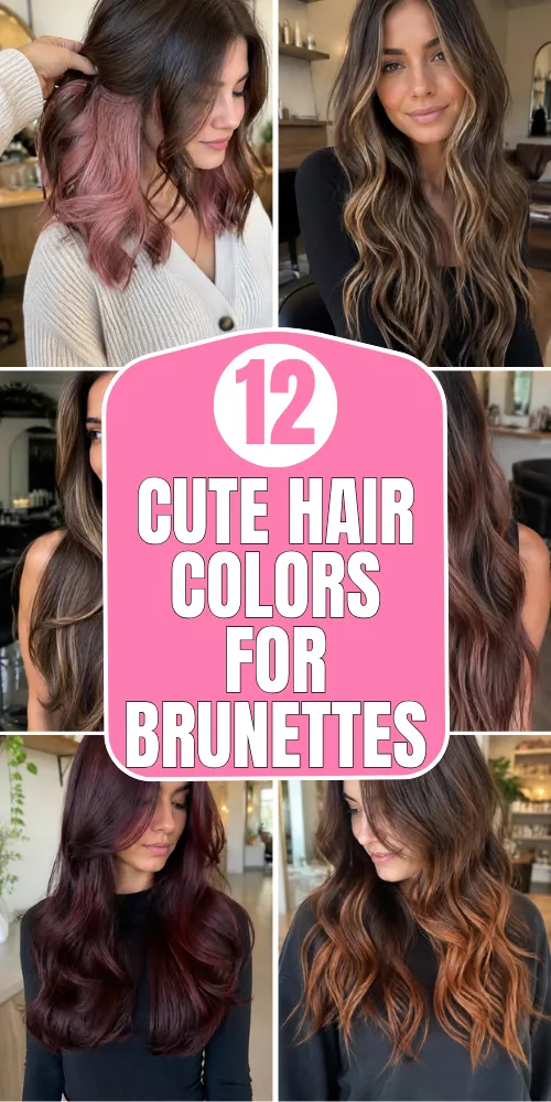 Cute Hair Colors for Brunettes for Short