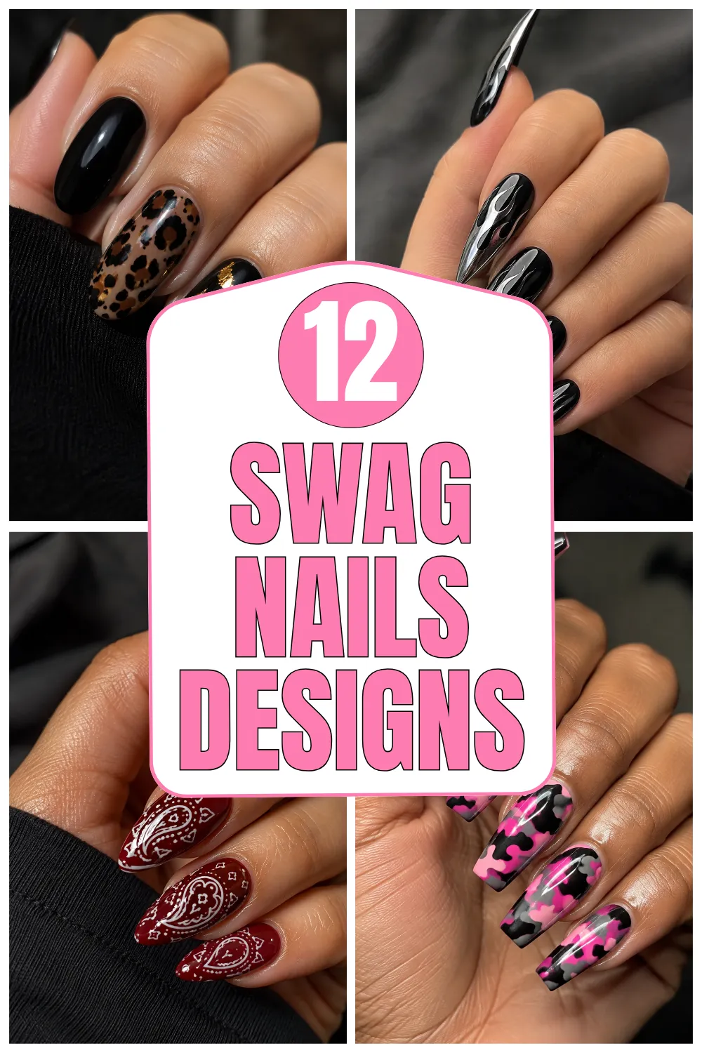 12 Swag Nails Designs That Look Bold and Trendy