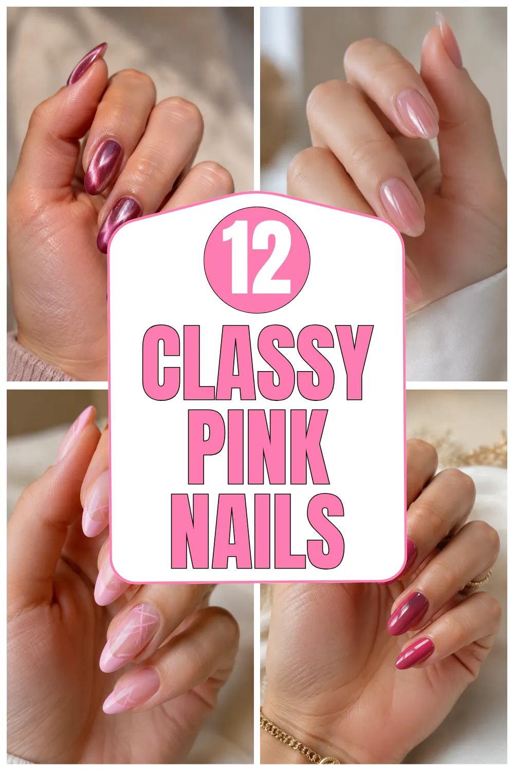 Classy Pink Nails