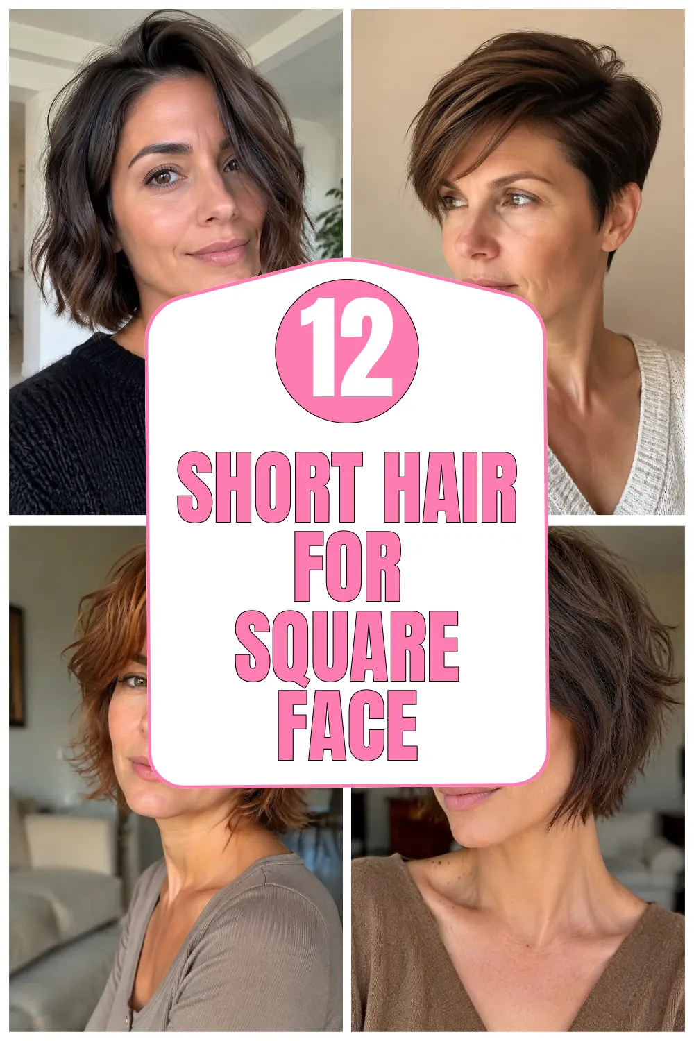 12 Short Hair for Square Face Ideas That Flatter Every Angle