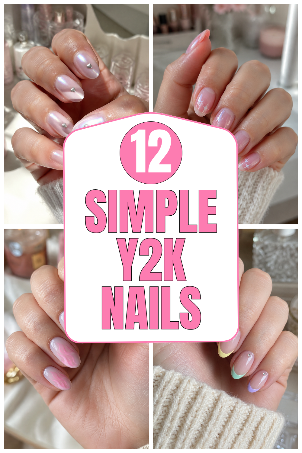 Simple Y2K Nails