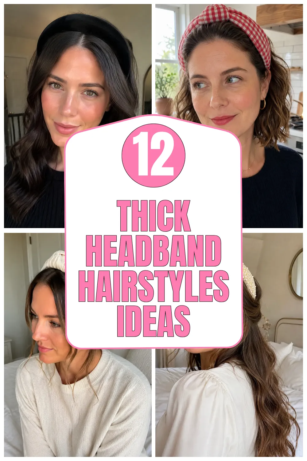 12 Thick Headband Hairstyles for Easy Polished Looks
