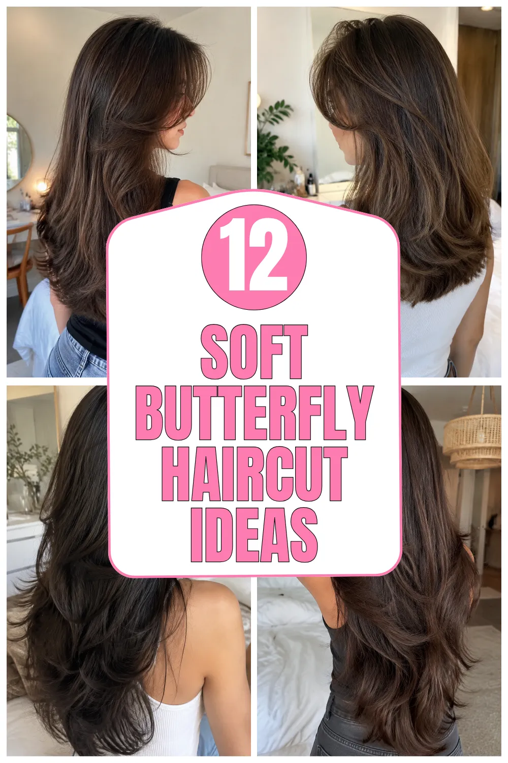 Caramel balayage soft butterfly haircut with long blended layers