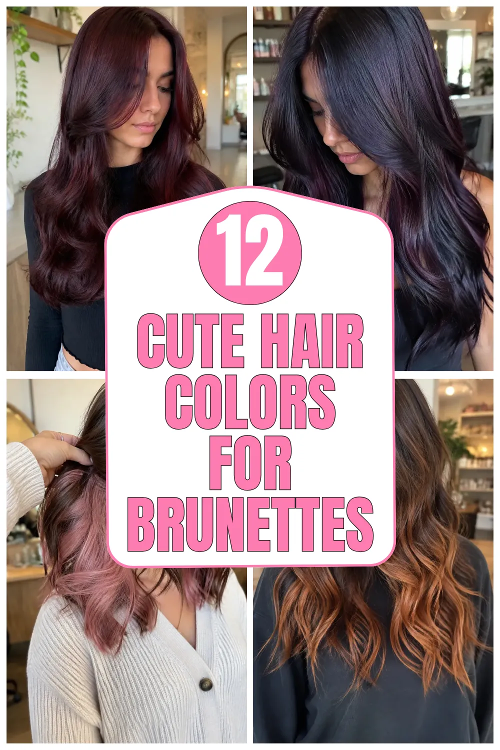Cute Hair Colors for Brunettes for Short