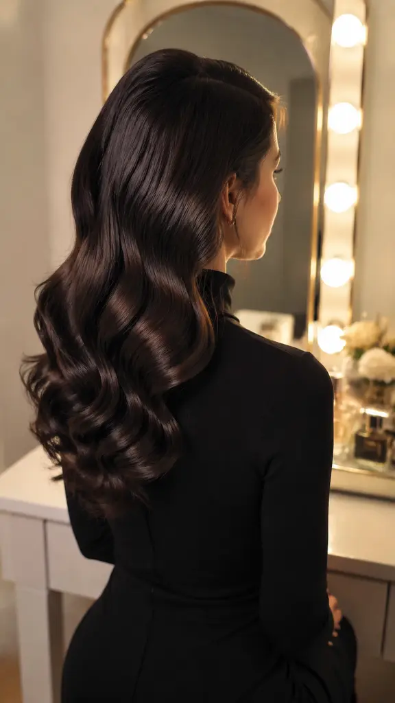 12 Glamour Hair idea 1 classic glossy Old Hollywood waves