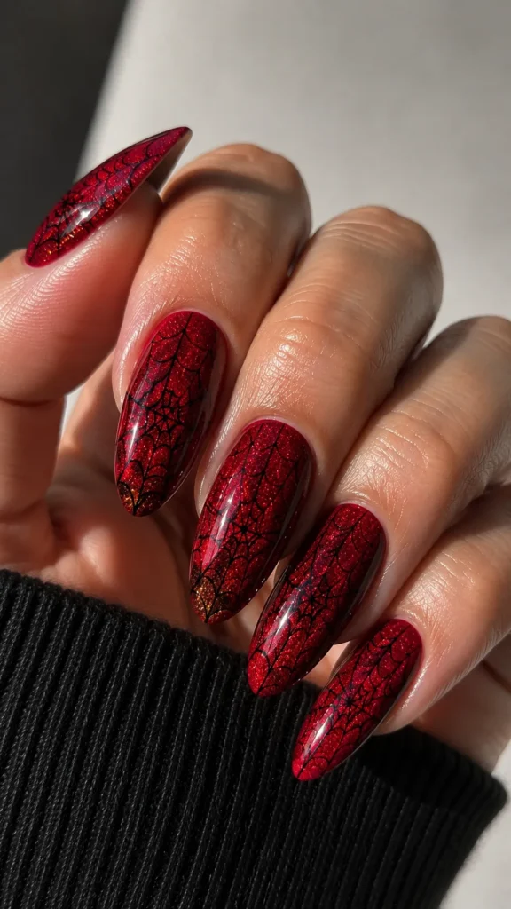 Spiderman Nails Designs
