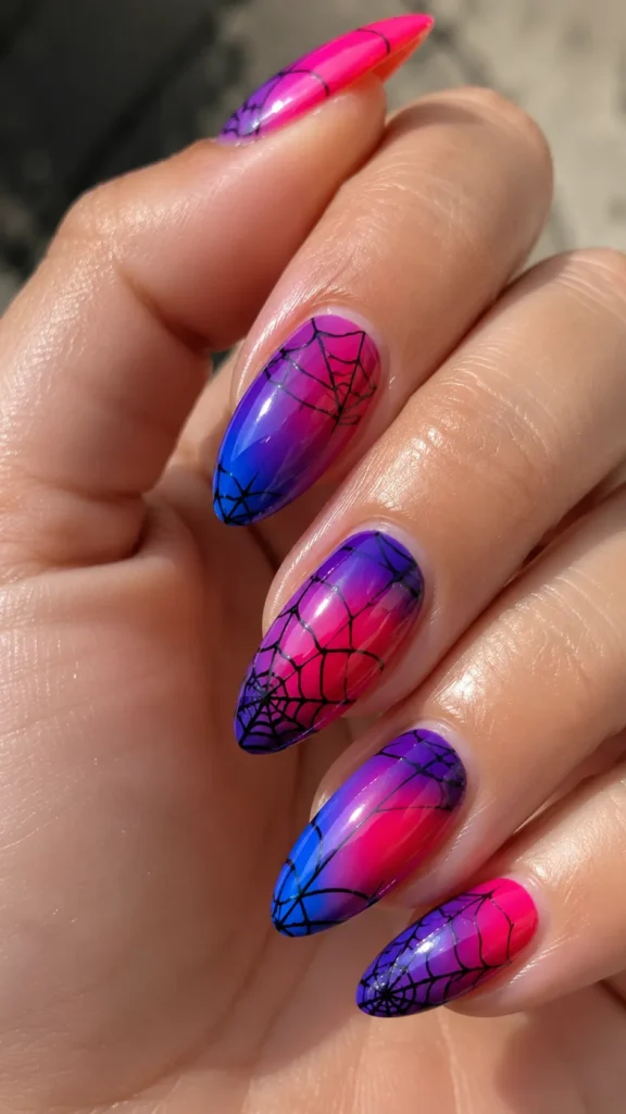 Spiderman Nails Designs