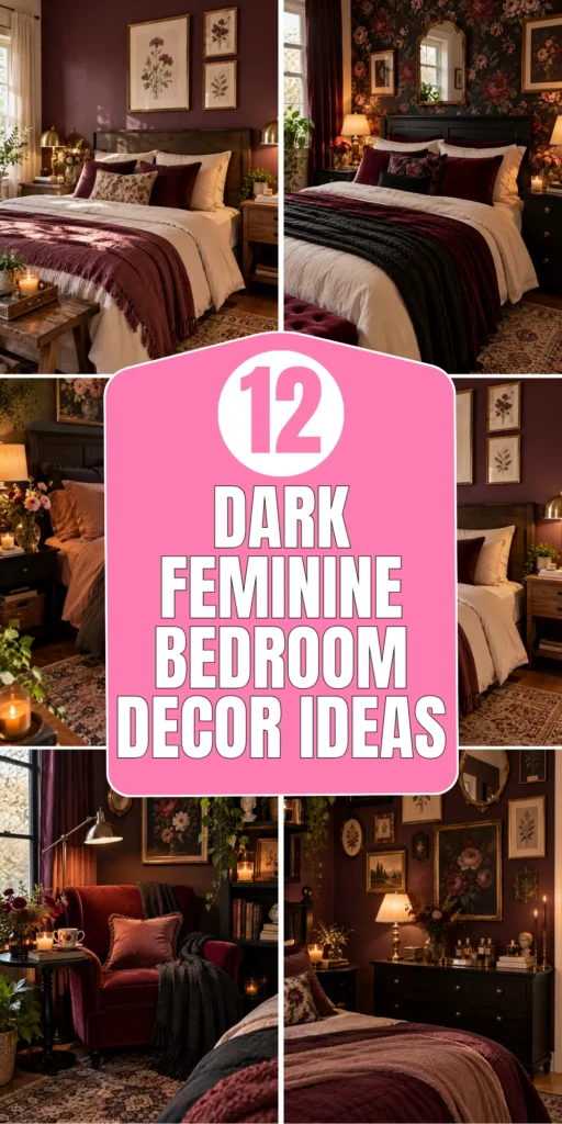 Dark Feminine Bedroom Decor Ideas