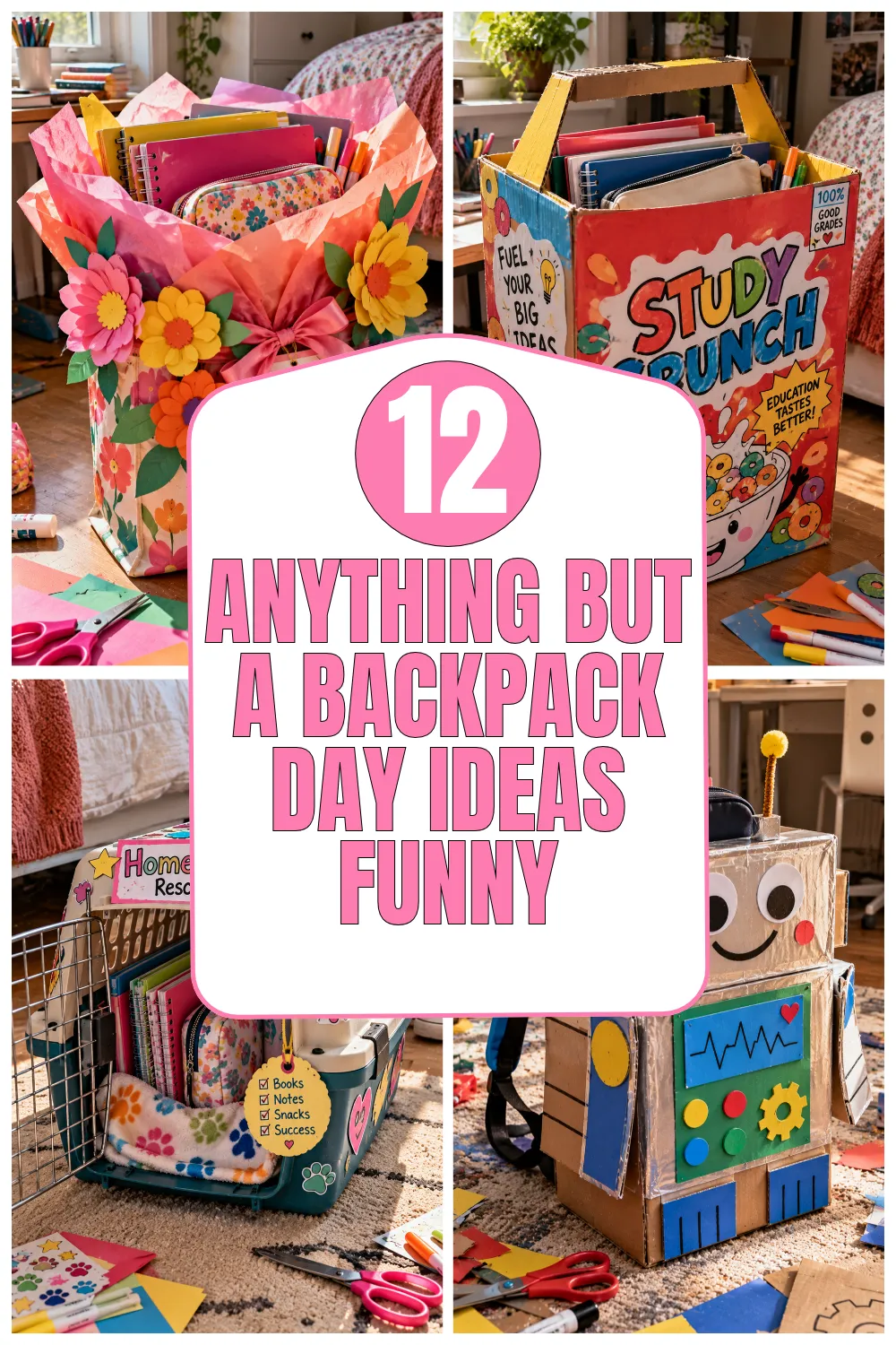 Anything But a Backpack Day Ideas Funny